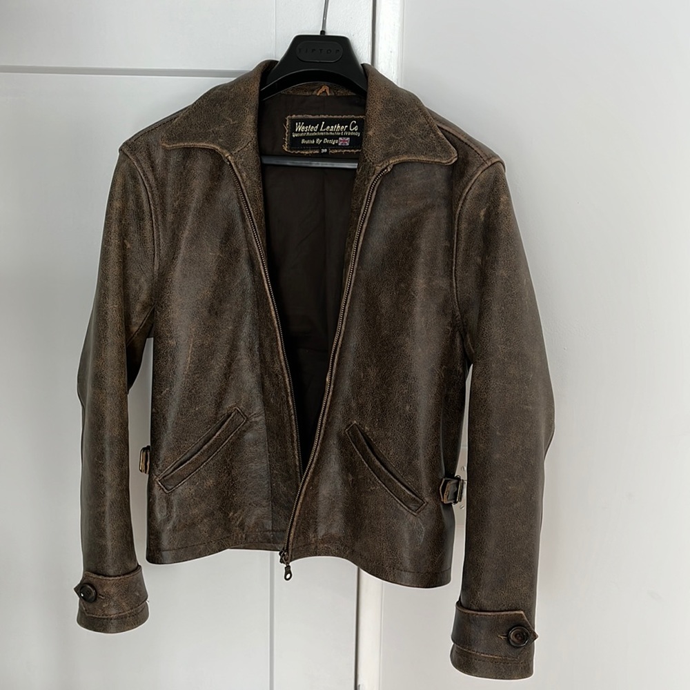 James Bond Skyfall style Leather Jacket size 38 brand new